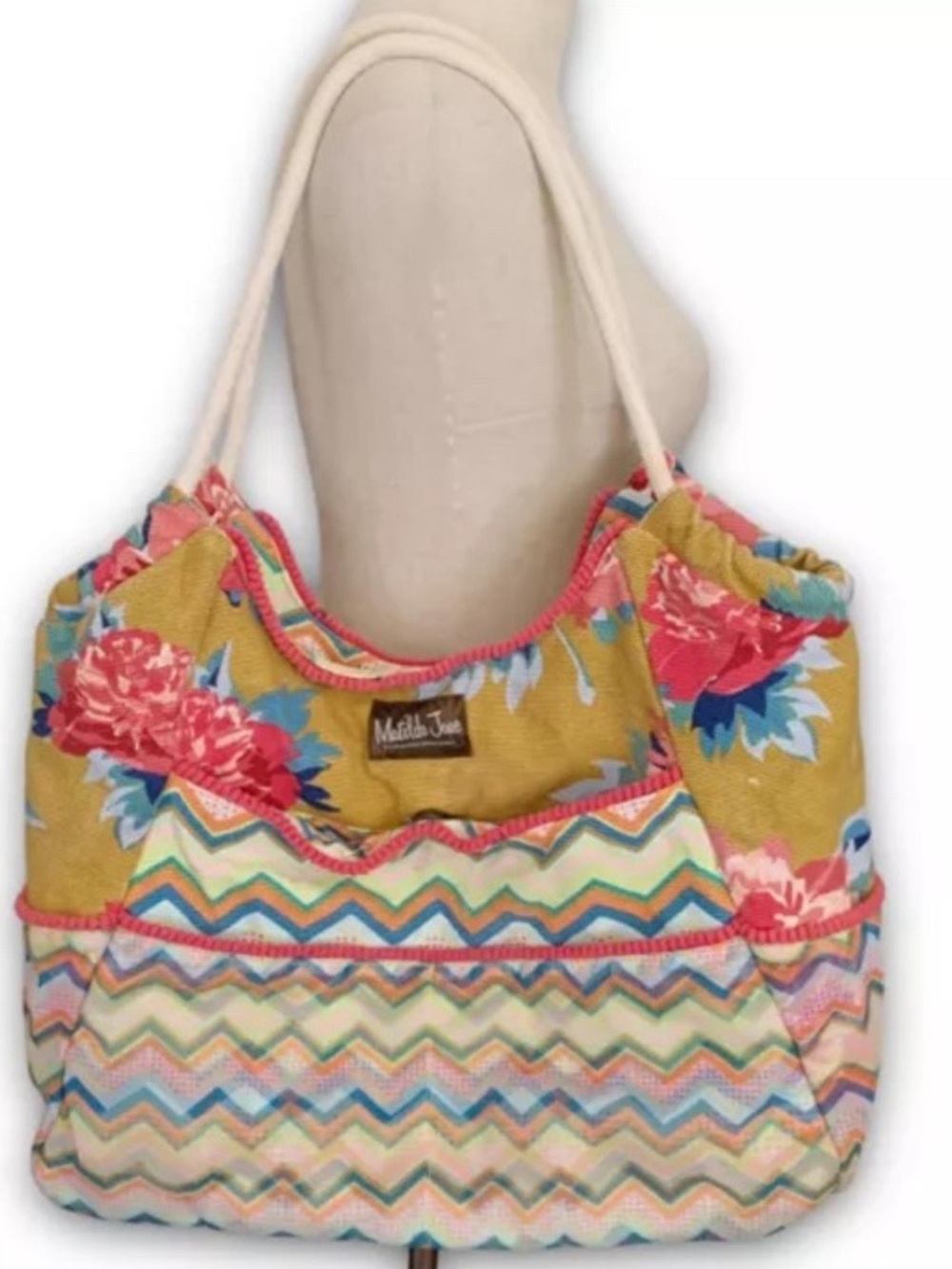 Matilda Jane Colorful Chevron Tote